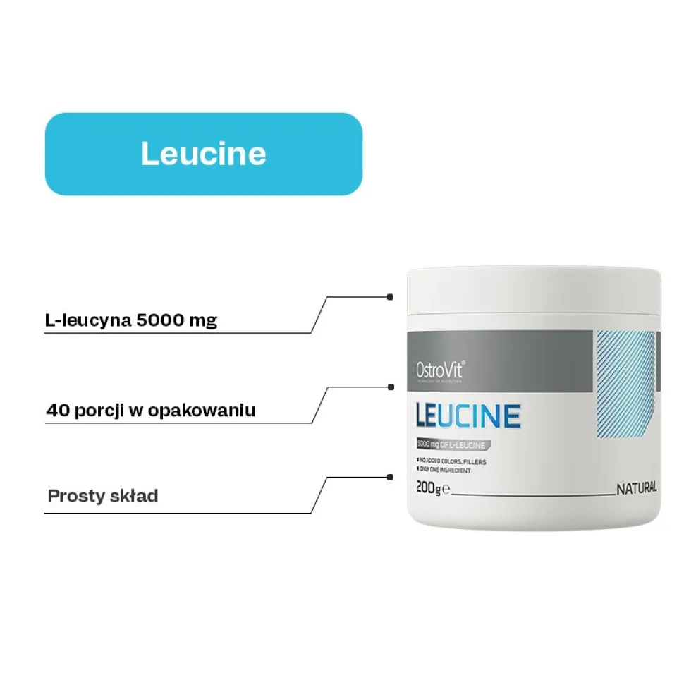 OstroVit Leucine, proszek, 200 g