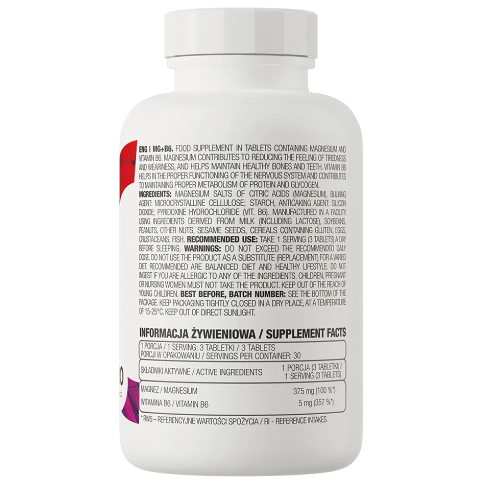 OstroVit Mg + B6, tabletki, 90 szt.