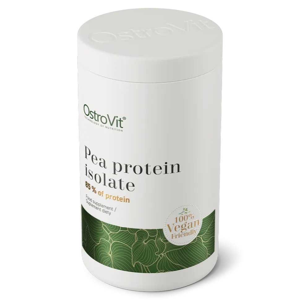 OstroVit Pea Protein Isolate, proszek, smak naturalny, 480 g
