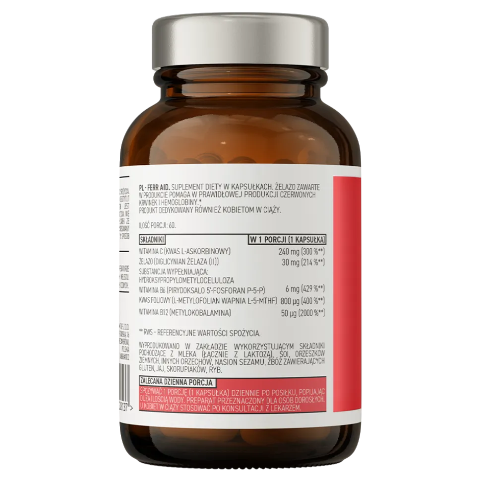 OstroVit Pharma Ferr Aid, kapsułki, 60 szt.