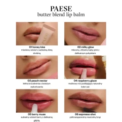Paese Butter Blend, masełkowy balsam do ust, 03 Peach Nectar, 9 ml