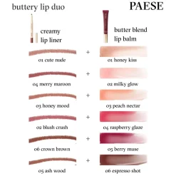 Paese Butter Blend, masełkowy balsam do ust, 03 Peach Nectar, 9 ml