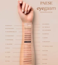 Paese Eyegasm, cień do powiek, 18 twinkle dust, 1,5g
