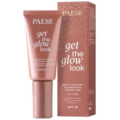 Paese Get The Glow Look, podkład rozświetlający, 2N Sand Beige, 30 ml
