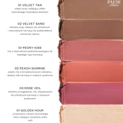 Paese Selfglow, kremowy róż z matowym efektem, Peach Sunrise 02, 8 g