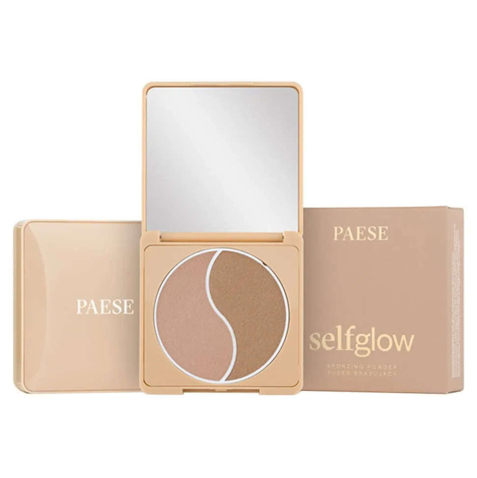 Paese Selfglow, puder brązujący, light, 6 g
