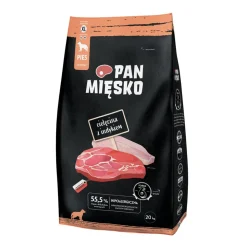 Pan Mięsko, sucha karma dla psa XL, cielęcina z indykiem, 20 kg