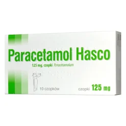 Paracetamol Hasco, 125 mg, czopki, 10 szt.