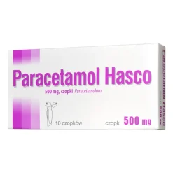 Paracetamol Hasco, 500 mg, czopki, 10 szt.