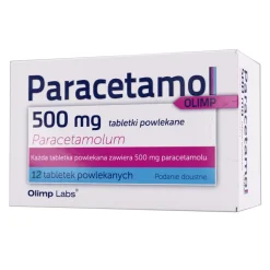 Paracetamol Olimp, 500 mg, tabletki powlekane, 12 szt.