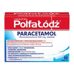 Paracetamol Polfa-Łódź, 500 mg, tabletki, 50 szt.