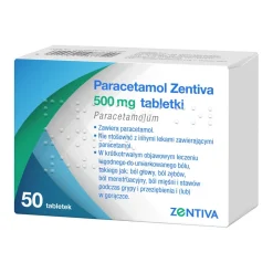 Paracetamol Zentiva, 500 mg, tabletki, 50 szt.