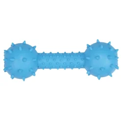 Pet NovaDental Hantel z dzwonkiem, zabawka dla psa z gumy termoplastycznej, aromat wołowina, 14 cm, 1 szt.