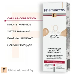 Pharmaceris F, fluid kryjący dla skóry naczynkowej, Porcelain 10, 30 ml