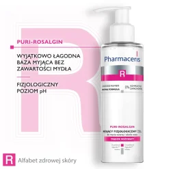 Pharmaceris R Puri-Rosalgin, kojący fizjologiczny żel do mycia twarzy i okolic oczu, 190 ml
