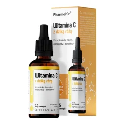 Pharmovit Clean label Witamina C z dziką różą, krople, 30 ml