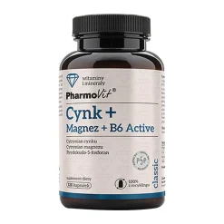 Pharmovit Cynk + Magnez + B6 Active, kapsułki, 120 szt.