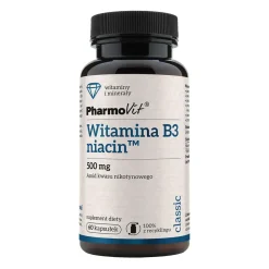Pharmovit Witamina B3 Niacin 500 mg, kapsułki, 60 szt.