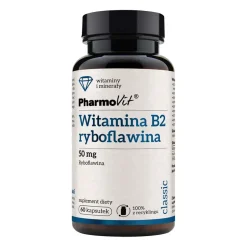 Pharmovit Witamina B2 ryboflawina 50 mg, kapsułki, 60 szt.