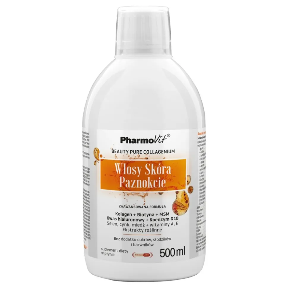 Pharmovit Włosy Skóra Paznokcie, płyn, 500 ml