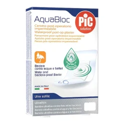 PiC Aquabloc, plastry pooperacyjnye, antybakteryjne, 15 cm x 10 cm, 5 szt.