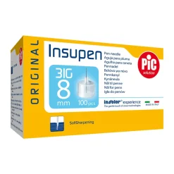 PiC Solution Insupen, igły do penów insulinowych 31G x 8 mm, 100 szt.