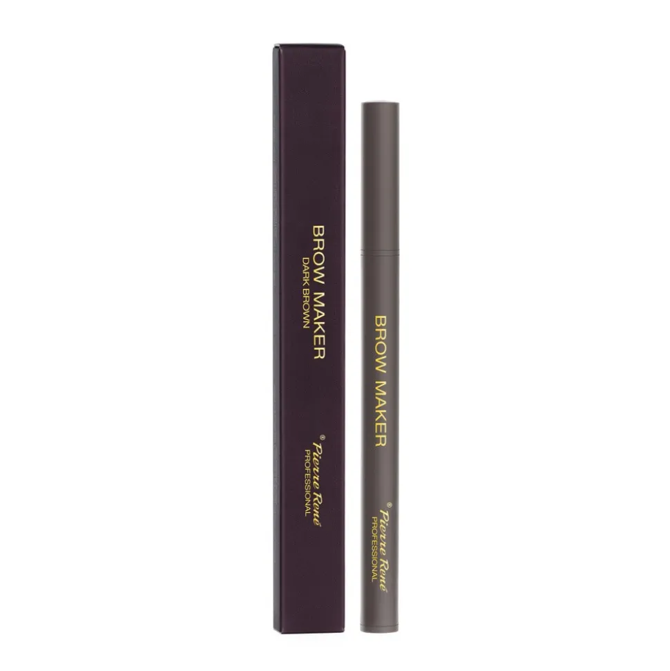 Pierre Rene Brow Maker, pisak do brwi, Dark Brown, 0,5 g