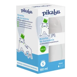 Pikabu Baby Care, butelka ze smoczkiem antykolkowym, 0-6m, 150 ml