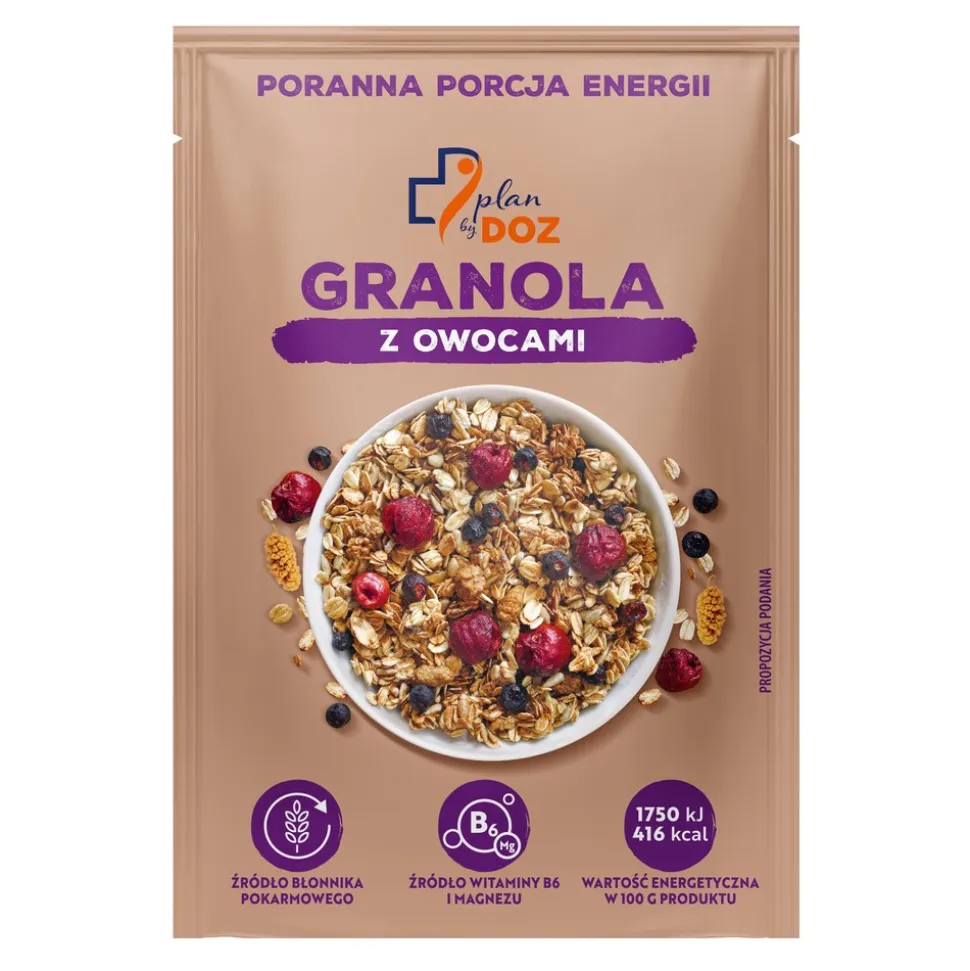 Plan By DOZ Granola z owocami, 50 g