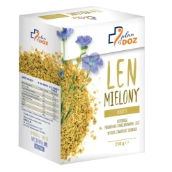 Plan by DOZ, Len mielony, złocisty, 250 g