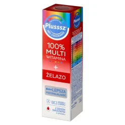 Plusssz 100% Multiwitamina + Żelazo, tabletki musujące, 20 szt.