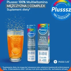 Plusssz 100% Multiwitamina Mężczyzna Complex, tabletki musące, 20 szt.