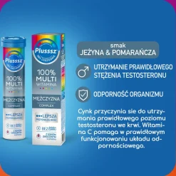 Plusssz 100% Multiwitamina Mężczyzna Complex, tabletki musące, 20 szt.