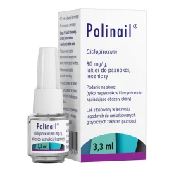 Polinail, 8%, lakier do paznokci leczniczy, 3,3 ml