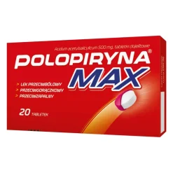Polopiryna Max, 500 mg, tabletki dojelitowe, 20 szt.