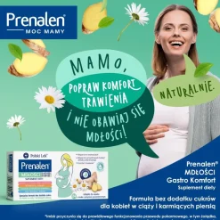 Prenalen Mdłości Gastro Komfort, tabletki do ssania, smak pomarańczowo - cytrynowy, 24 szt.