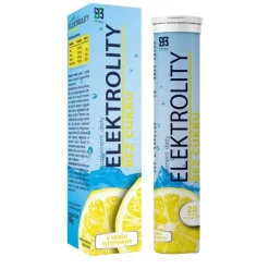 Prima Pharma Elektrolity Bez Cukru, tabletki musujące, smak cytrynowy, 20 szt.