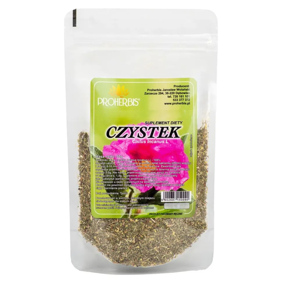 Proherbis Czystek, herbatka ziołowa, 50 g