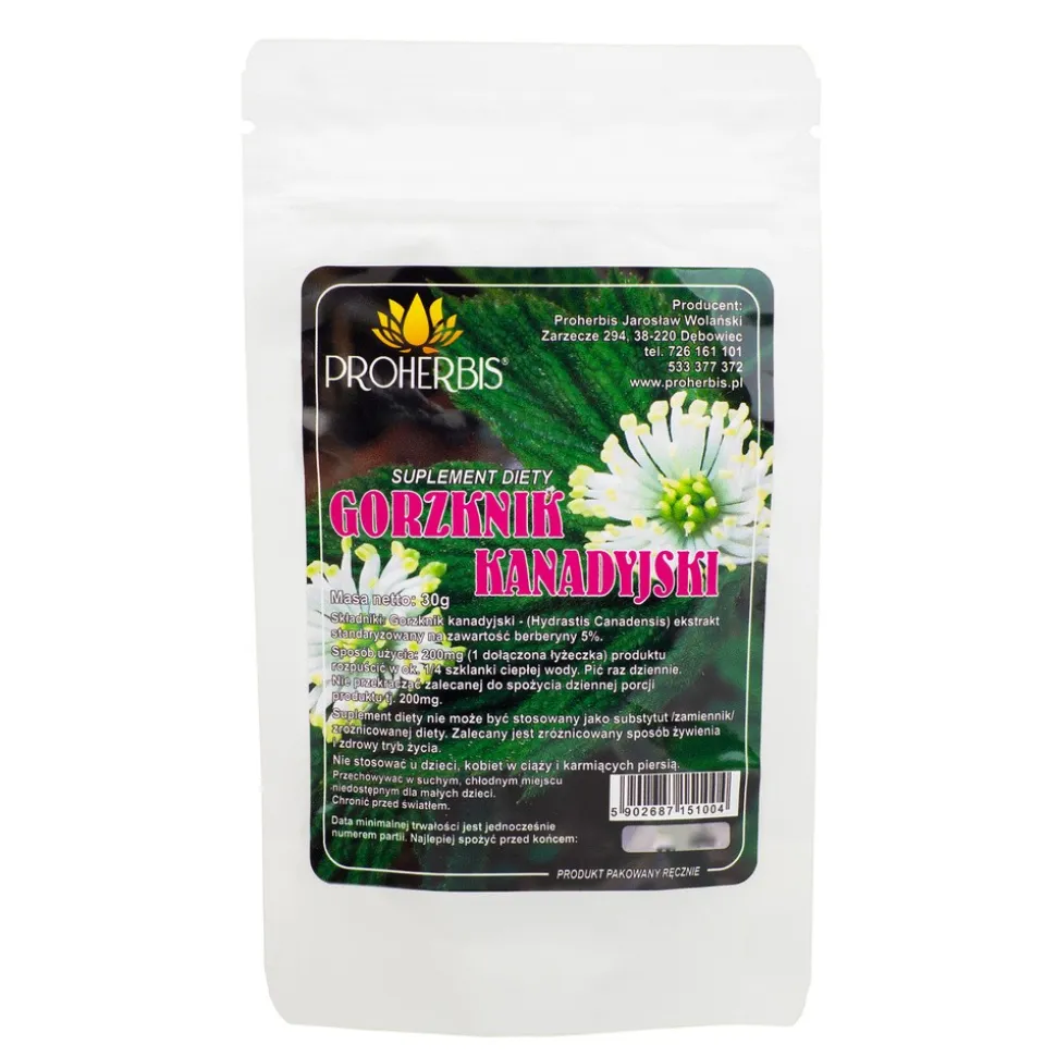 Proherbis Gorzknik kanadyjski, proszek, 30 g