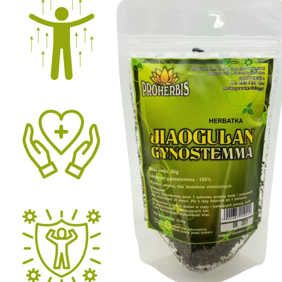 Proherbis Herbatka Jiaogulan Gynostemma, susz, 50 g