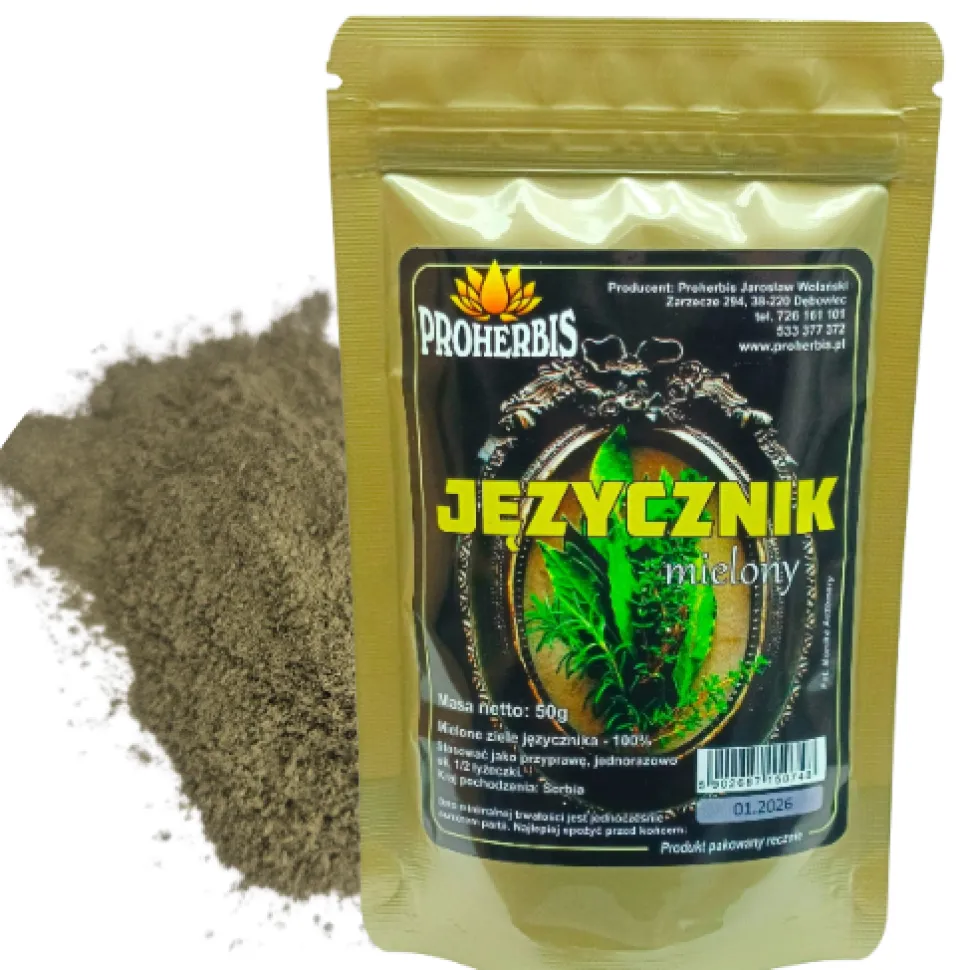 Proherbis Języcznik Mielony, proszek, 50 g