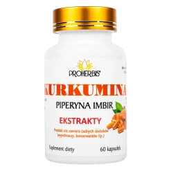 Proherbis Kurkuma Piperyna Imbir, kapsułki, 60 szt.