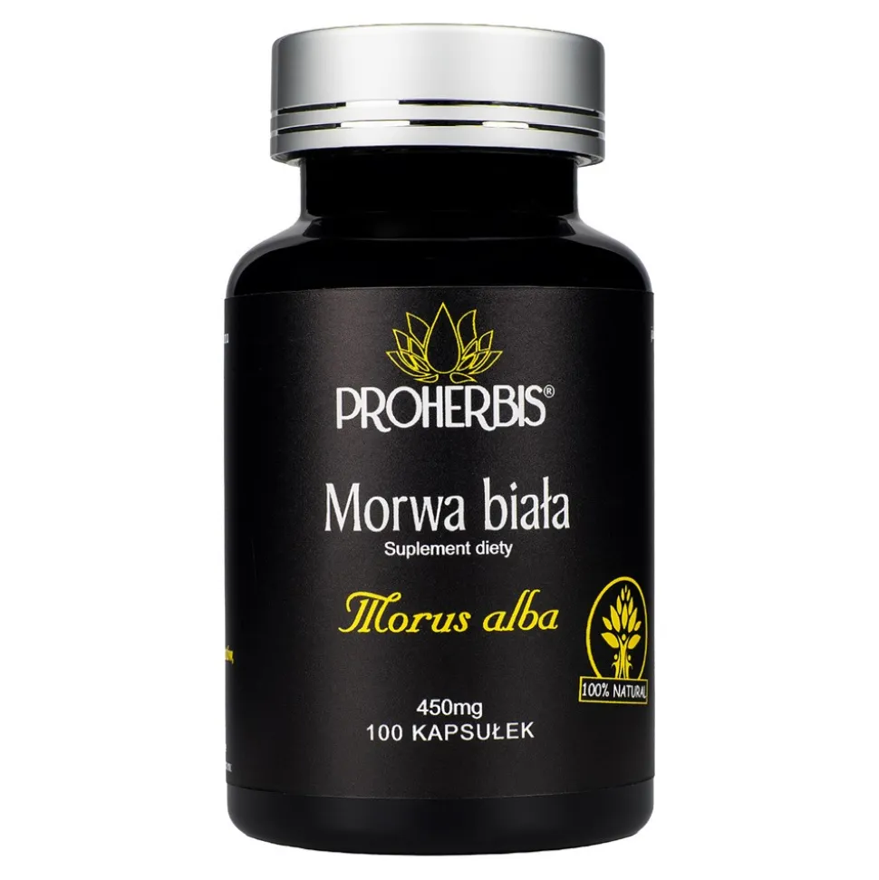 Proherbis Morwa biała, kapsułki, 100 szt.