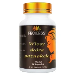 Proherbis Włosy, skóra, paznokcie, kapsułki, 60 szt.
