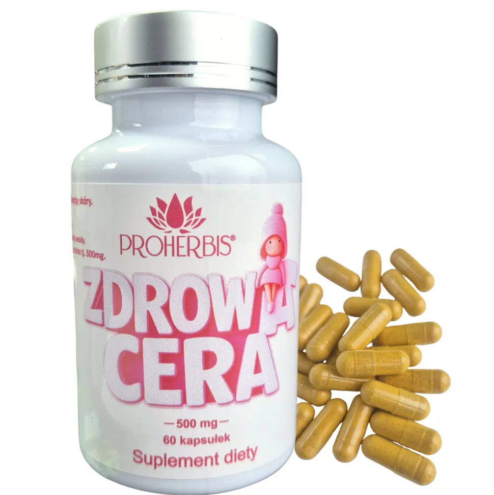 Proherbis Zdrowa cera, 500 mg, kapsułki, 60 szt.