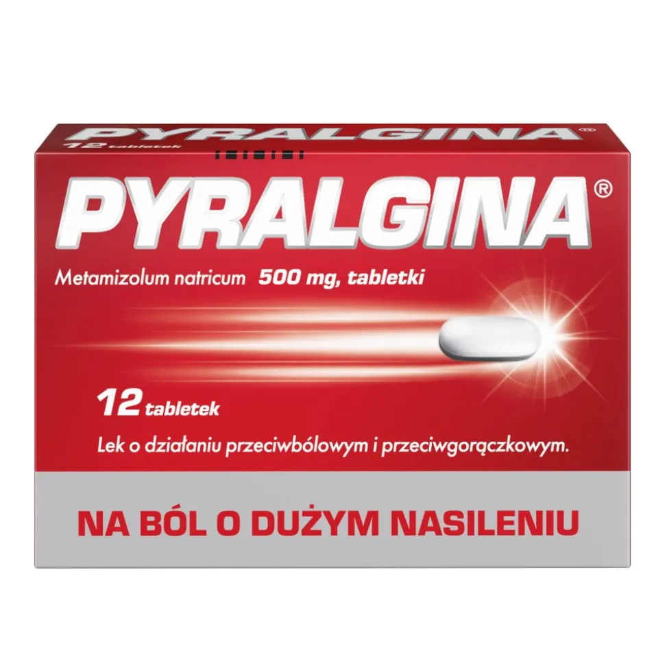 Pyralgina, 500 mg, tabletki, 12 szt.