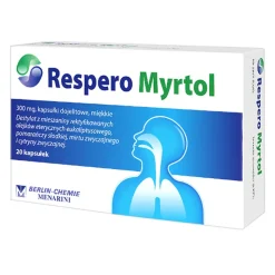 Respero Myrtol, 300 mg, kapsułki dojelitowe miękkie, 20 szt.