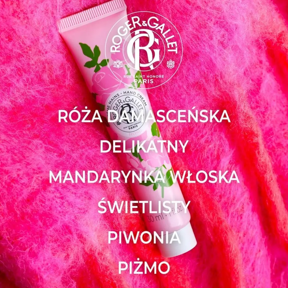 Roger & Gallet Rose, krem, do rąk, 30 ml