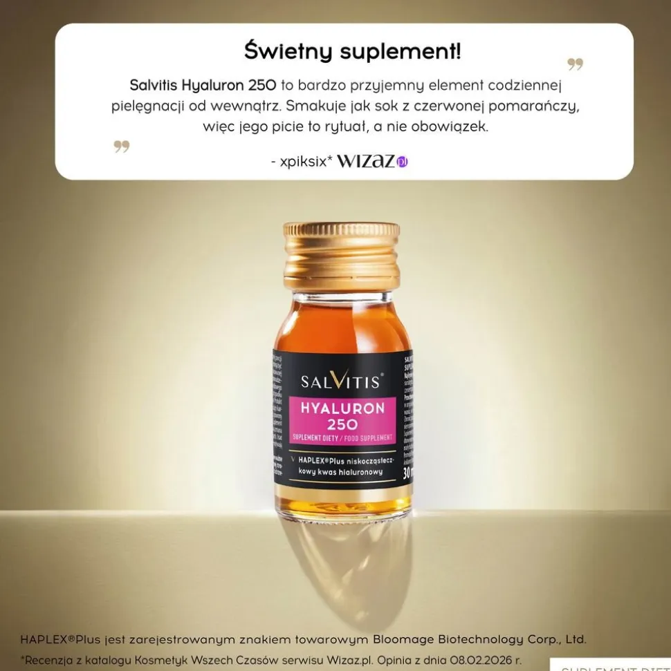 Salvitis Hyaluron 250, płyn, 30 ml