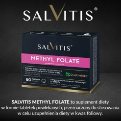Salvitis Methyl Folate (Folian metylu), tabletki powlekane, 60 szt.